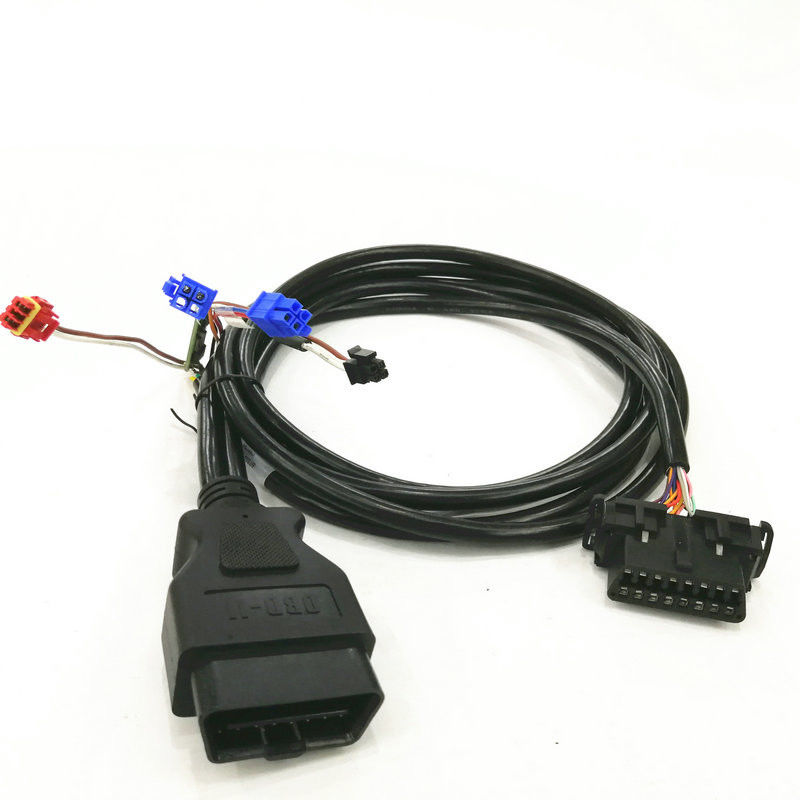 Ανταλλακτικά αυτοκινήτων Obd2 Cable Connector Μαύρο χρώμα με πιστοποίηση Iatf16949