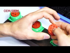 Κόκκινο αυτοκίνητο λουρί J1939 9 καρφίτσα Deutsch καλωδίωσης στο καλώδιο Obd2 για το φορτηγό