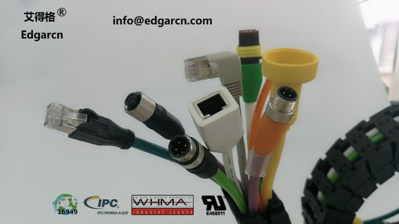 Pur / Tpu καλώδιο Canopen M12 Α κωδικοποίηση αρσενικό σε θηλυκό μήκος 1500 χιλιοστά με shiled
