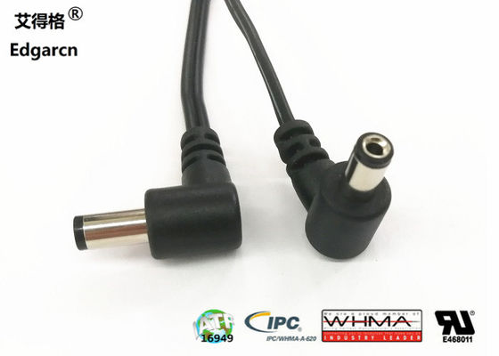 Καλώδιο επέκτασης καλωδίου Edgar Industrial Cable καλωδίων δεξιάς γωνίας Dc 5.5 * 2.1mm Αρσενικό