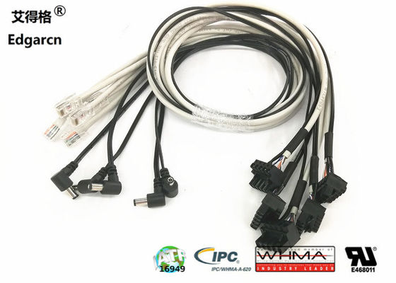 Καλώδιο επέκτασης καλωδίου Edgar Industrial Cable καλωδίων δεξιάς γωνίας Dc 5.5 * 2.1mm Αρσενικό
