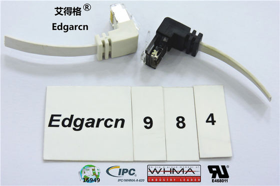 Pvc υλικό Cat5e Utp καλώδιο Rj45 βύσμα με προσαρμοσμένο μήκος / χρώμα