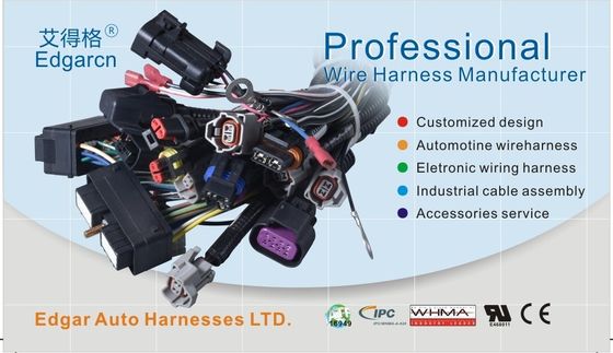 Auto Wiring Harness kit  , Diesel Engine Wire Harness Pa66 Material